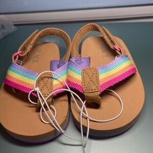 Cute multicolor thong sandal for toddler girl